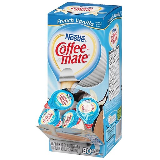 Nestle® CoffeeMate® Single Serve Liquid Coffee Creamer, French Vanilla, 0.38 fl oz., 50/Pack