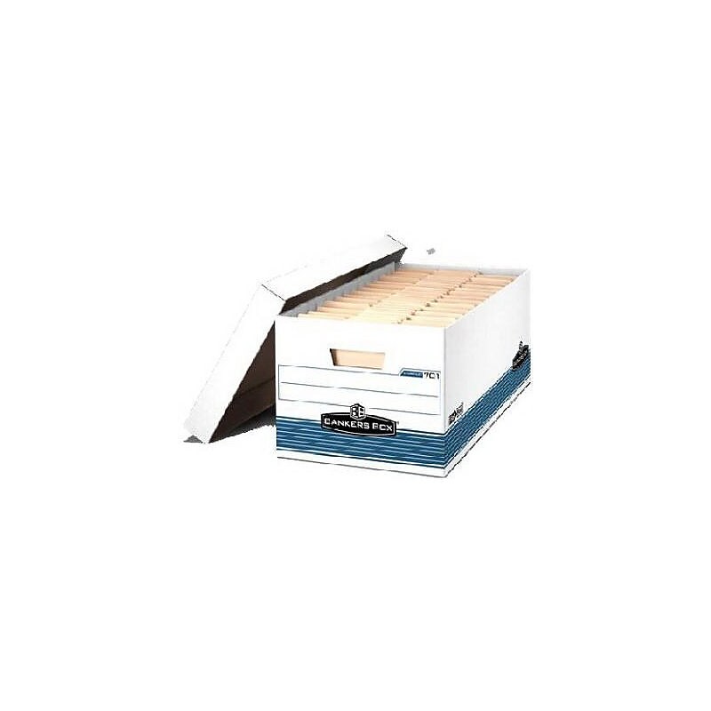 Bankers Box Medium Duty Corrugated File Box with Lift Off Lid, Letter Size, (70140FF) image 1