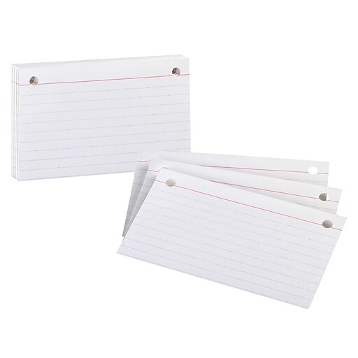 STAPLES ADVANTAGE Staples Blank 3 x 5 Index Cards, White, 500