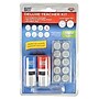 Consolidated Stamp 2000 Plus Self-Inking Deluxe Teachers Stamp Kit, 10 Changeable 5/8" Dia. Messages, Red/Blue Stamps (063614)~#|#~m003957607_sc7
