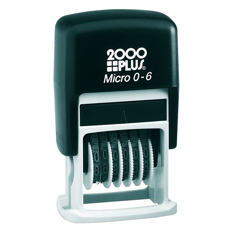 Cosco 2000 Plus Self-Inking Number Stamp, Black (010132) image 1