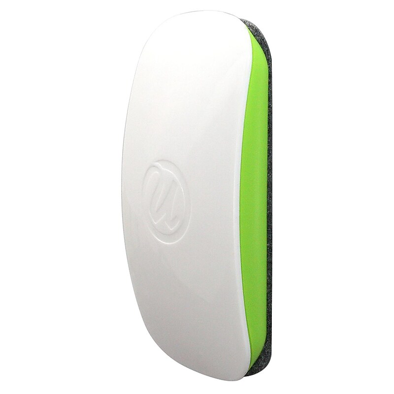 U Brands Magnetic Dry Erase Board Eraser, White/Green (581U04-16) image 1