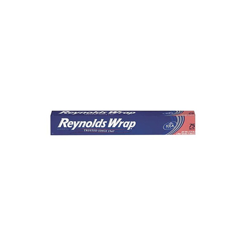 Standard Aluminum Foil Roll, 12" X 75 Ft, Silver image 1