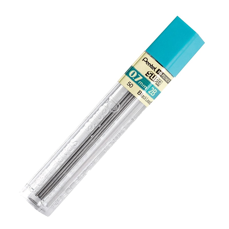 Pentel Hi-Polymer Lead Refills, 0.7 mm HB, 90/Pk image 1