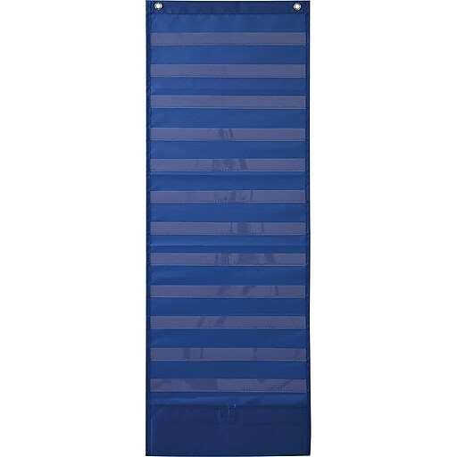 Carson Dellosa™ Deluxe Scheduling Pocket Chart, Blue (158031) at Staples