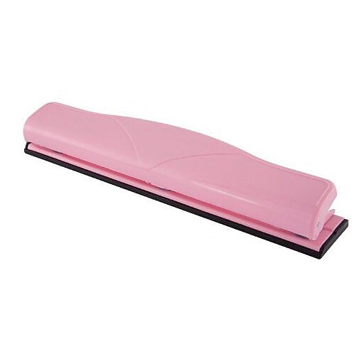 Swingline® 3Hole Paper Punch, 6 Sheet Capacity, Pink (S7071740) at Staples
