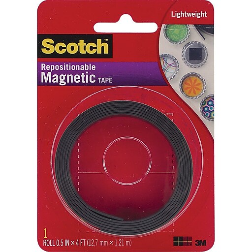 Shop Staples for Scotch® Repositionable Tape, 1/2" x 4', Black