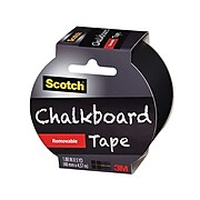 Scotch™ Chalkboard Tape, 1.88" x 5 yds., Black (1905R-CB-BLK)