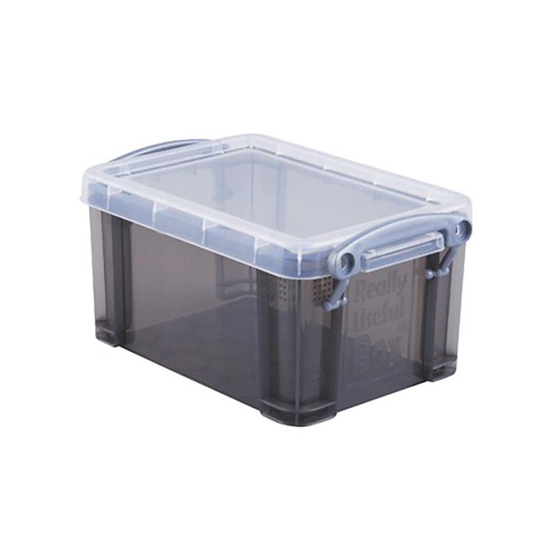 Really Useful 0.7 L Storage Box, Transparent smoke (0.7TSMK) image 1
