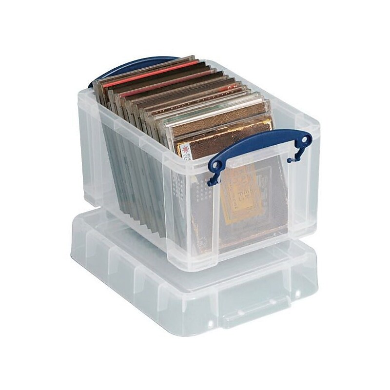 Really Useful 3 L Storage Box, Transparent Smoke Gray (3TSMK) image 1