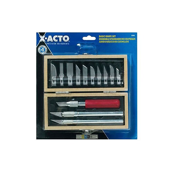 X-ACTO Basic Steel Knife Set, Silver (XW5282E) | Staples