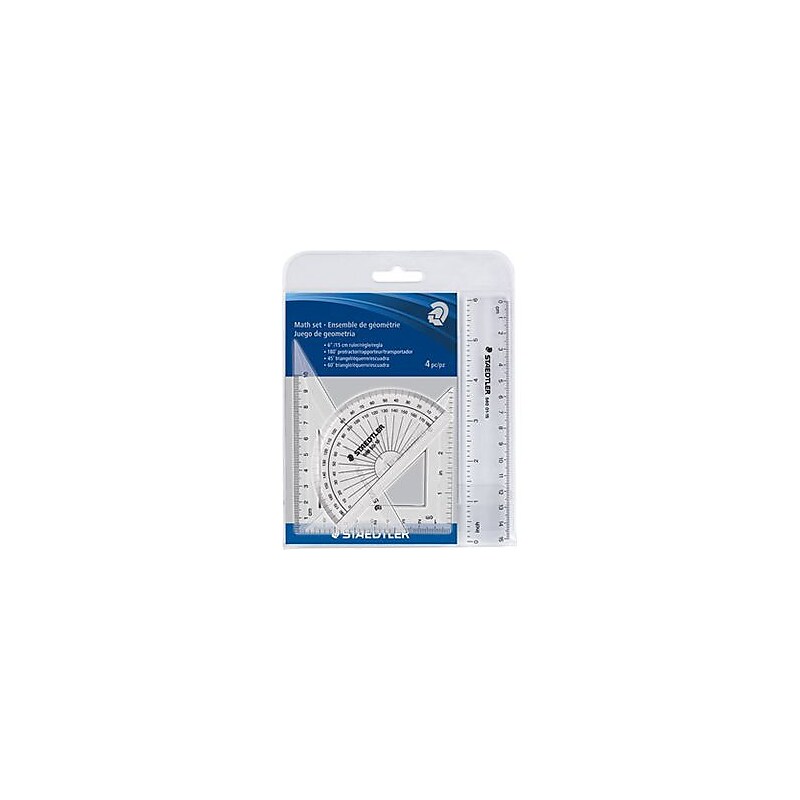 Staedtler 4 Piece Math Set, 4 Piece(s), Transparent image 1