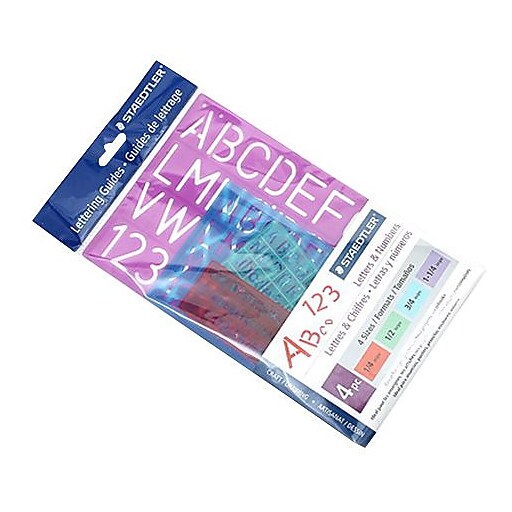 Staedtler Lettering Guide Multicolor 4/Pack (978-45S) | Staples
