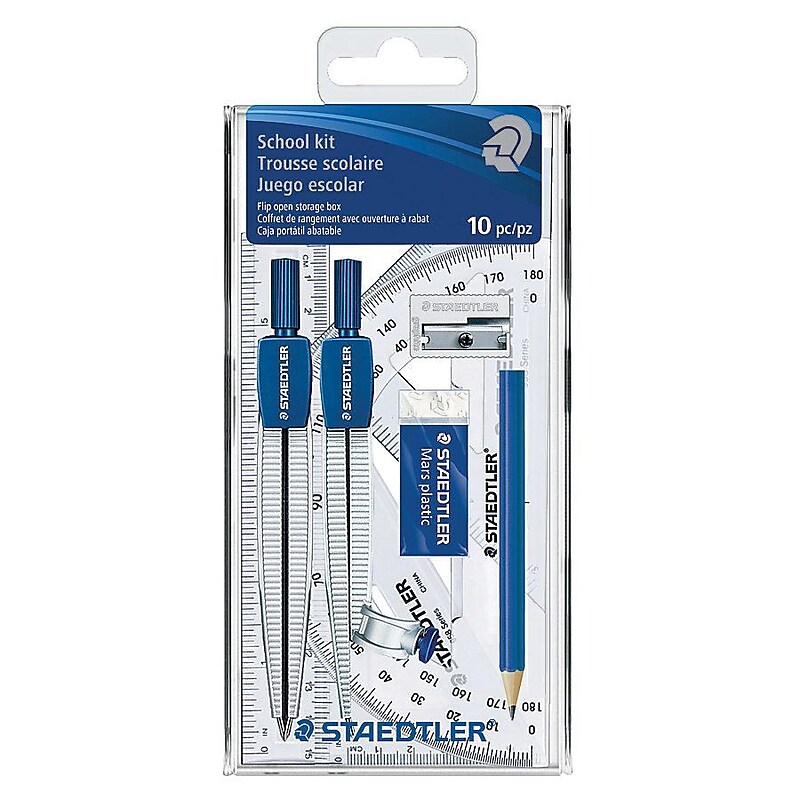 Staedtler School Geometry Kit Blue (550 60S3A6) image 1