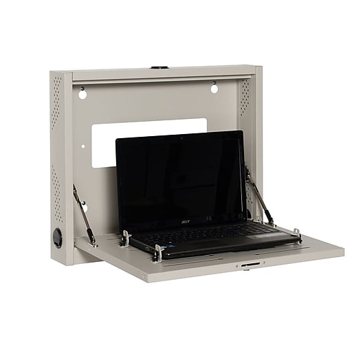 Versa Tables Wall Mount Computer Station Laptop Sp30402 Staples - Wall Mount Shelf For Laptop Computer