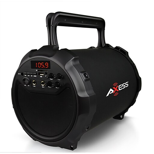 Axess spbt1036 Hifi Bluetooth Portable Speaker, Black Staples