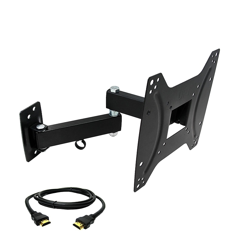 MegaMounts Full-Motion Wall TV Mount with HDMI Cable; 55 lbs. (gml622-hdmi-bndl) image 1