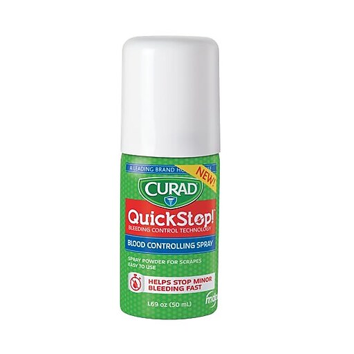 CURAD® QuickStop! Spray Bandage, 1.69 OZ Staples