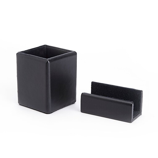 Royce Leather Genuine Leather Pen Cup Organizer And Business Card Holder RL OFFICE 1