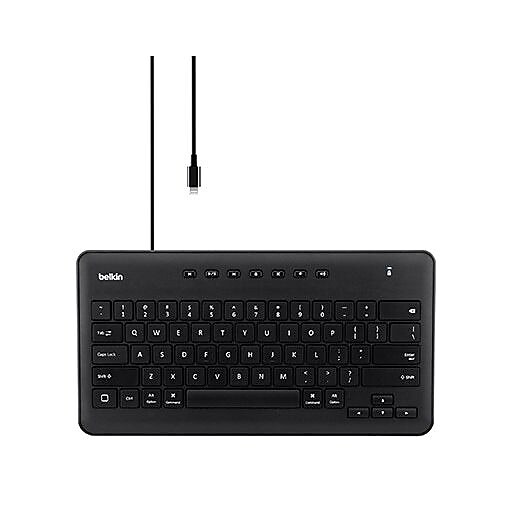 Belkin™ B2B124 USB Wired Keyboard for iPad with Lightning Connector