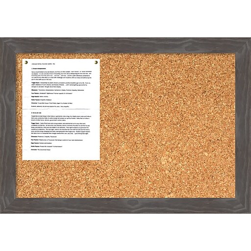 Shop Staples for Woodridge Grey Cork Board Medium Message Board 27 x