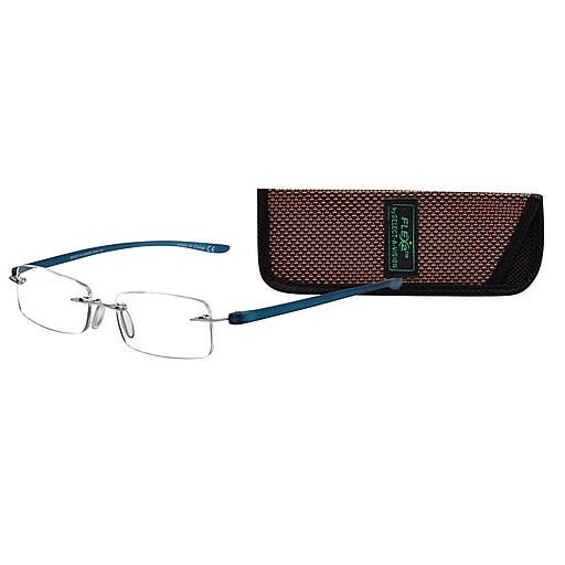 SAV Flex 2 +2.50 Reading Glasses, Blue (E5026BL) Staples