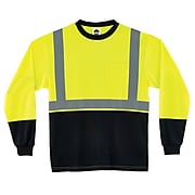 Ergodyne® GloWear 8291BK Class-2 Long Sleeve Shirt, Lime, 2XL
