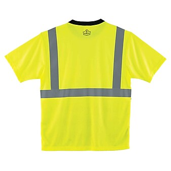 Ergodyne® GloWear 8289BK Class 2 T-Shirt, Lime, Medium