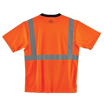 Ergodyne® GloWear 8289BK Class 2 T-Shirt, Orange, 3XL