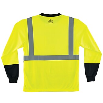 Ergodyne® GloWear 8291BK Class-2 Long Sleeve Shirt, Lime, XL