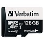 Verbatim 128GB Premium microSDXC Memory Card with Adapter, UHS-I Class 10, Class 10/UHS-I, 45 MB/s Read1 Pack~#|#~m004063151_sc7