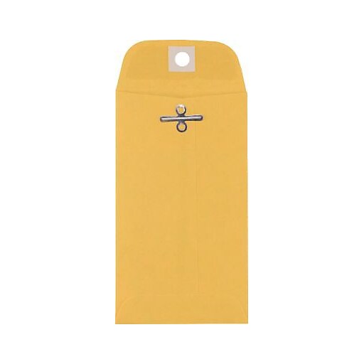 LUX Clasp 5 1/2 Coin Envelope, 3 1/8" x 5 1/2", Golden Kraft, 50/Pack