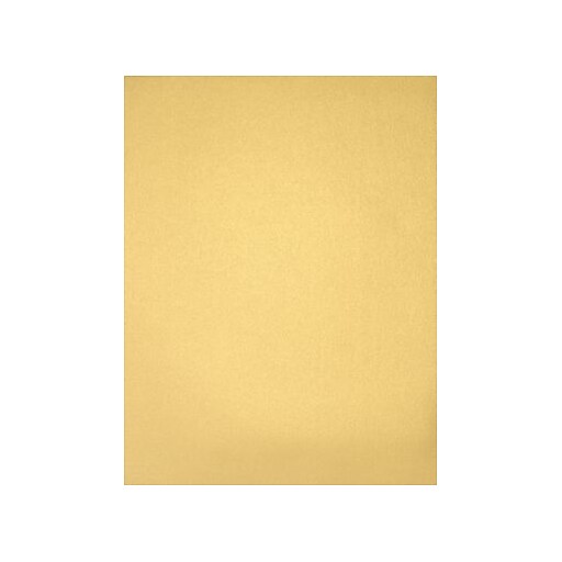 LUX 30% Recycled Colored Paper, 43 lbs., 8.5 x 11, Gold Metallic, 50  Sheets/Pack (81211-P-40-50)