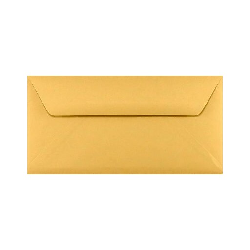 LUX 16 Kraft Bankers Flap Envelopes (6 x 12) 50/Box, 28lb. Brown Kraft