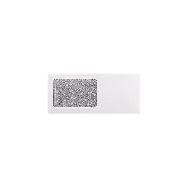 LUX Moistenable Glue Security Tinted #10 Window Envelope, 4 1/8" x 9 1/2", White, 50/Pack (WS-3133-50) image 1