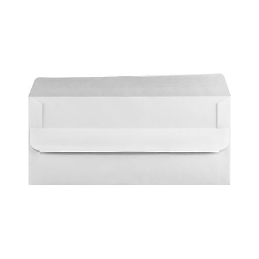 LUX® 9 Window Envelopes, 3 7/8" x 8 7/8", White w/ Simple Seal, 500