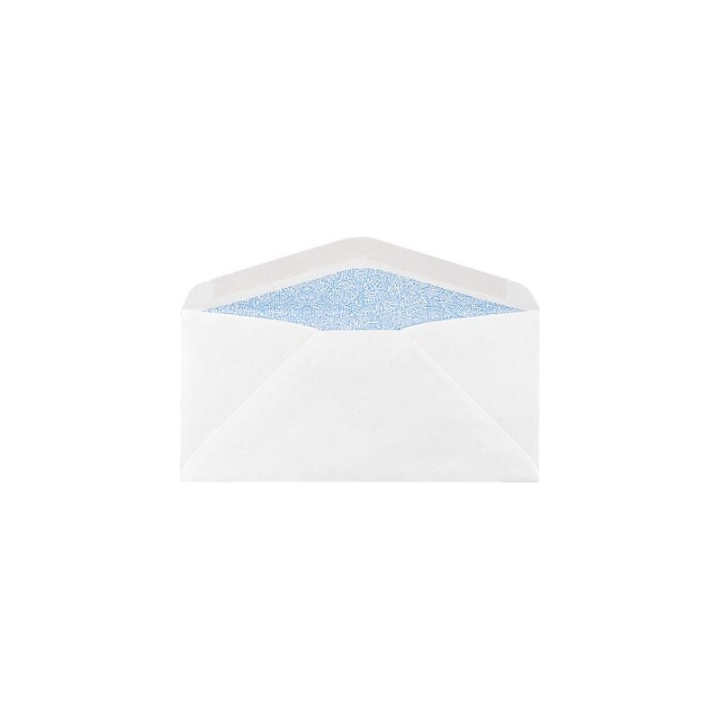 LUX #7 Regular Envelopes (3 3/4 x 6 3/4) 50/Box, 24lb. White w/ Security Tint (WS-1128-50) image 1