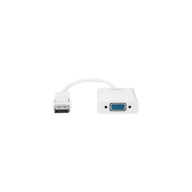 Rocstor® Y10A102-W1 5.9" DisplayPort to VGA Video Adapter Converter, White image 1