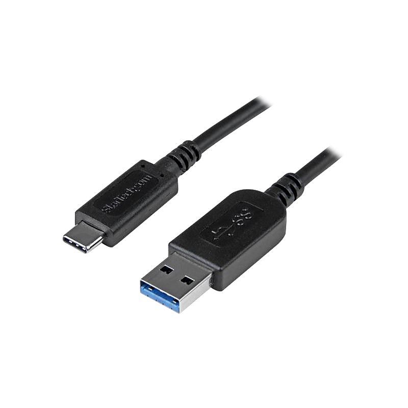 StarTech 3.3' USB-C to USB-A Cable, Male to Male, Black (USB31AC1M) image 1