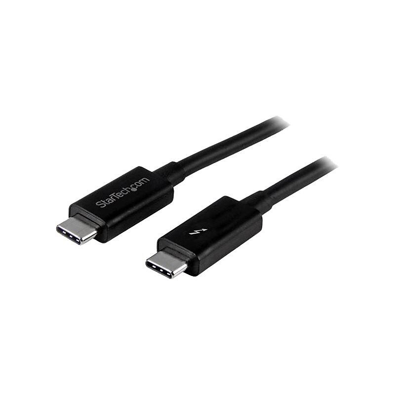 StarTech.com® TBLT3MM2M 6.6' USB 3.1 Male/Male Data Transfer Cable, Black image 1