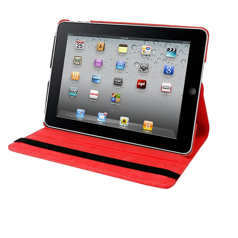 Natico iPad Pro Faux Leather 360 Degrees Rotating Case 12.90" Red (60-IPRO-360-RD) image 1
