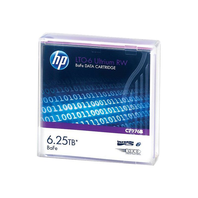HPE LTO Ultrium 6 C7976B 6.25TB Data Cartridge image 1