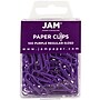 JAM Paper Small Paper Clips, Purple, 3 Packs of 100 (2183753B)~#|#~m004075036_sc7