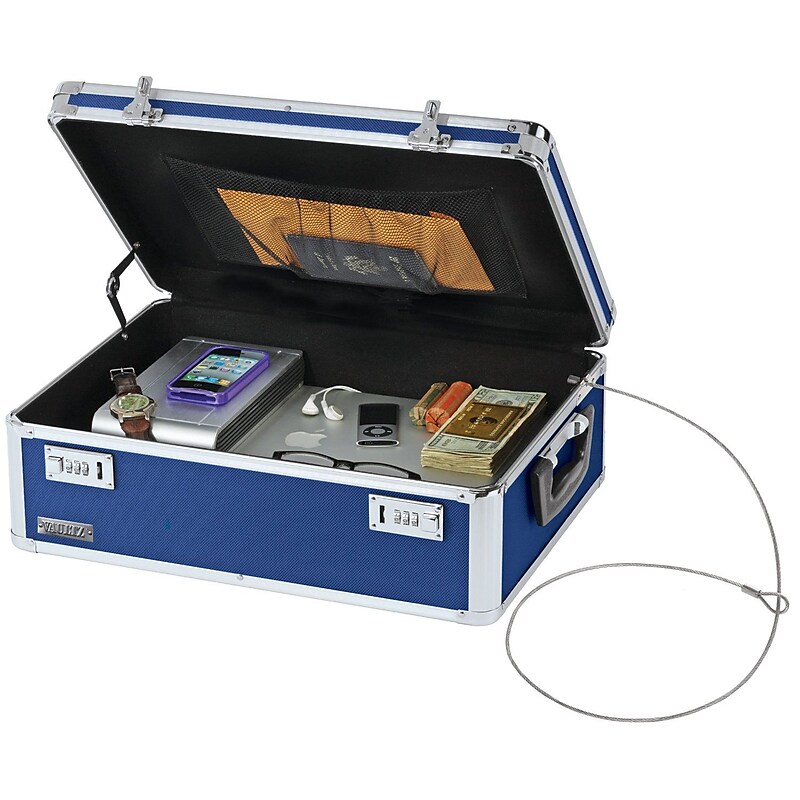 Vaultz® Locking Storage Chest, Blue (VZ00167) image 1