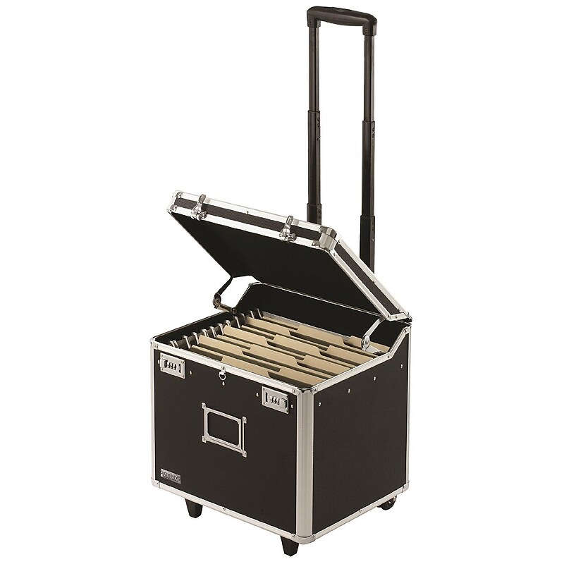 Vaultz Locking Mobile Business Case, Letter, Black (VZ00348) image 1