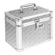 Vaultz® Locking Garage Box, Silver Treadplate (VZ00715)