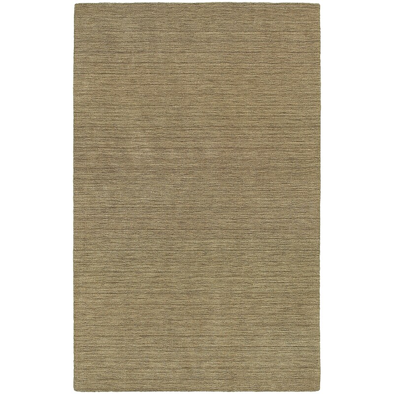 StyleHaven Transitional Solid Shag 100% Wool 5' x 8' Gold Area Rug  (WANO271105X8L) image 1