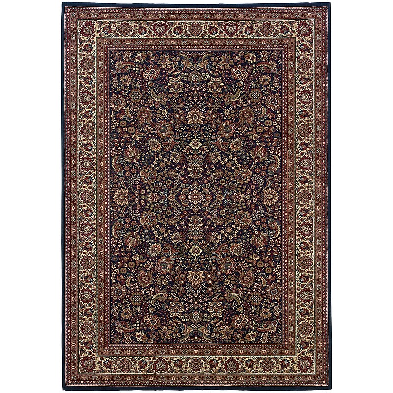 StyleHaven Traditional Polypropylene 4' x 5'9" Blue/Red Area Rug  (WARI113B24X6L) image 1