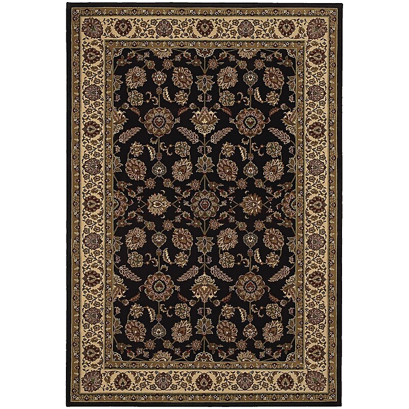 StyleHaven Traditional Polypropylene 4'X 5'9" Brown/Ivory Area Rug (WARI271D34X6L) image 1