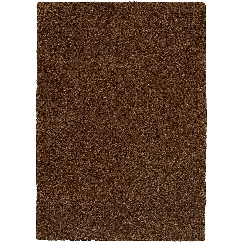 StyleHaven Shag Heathered Polyester 5' X 7' Brown Area Rug (WHEV734045X8L) image 1